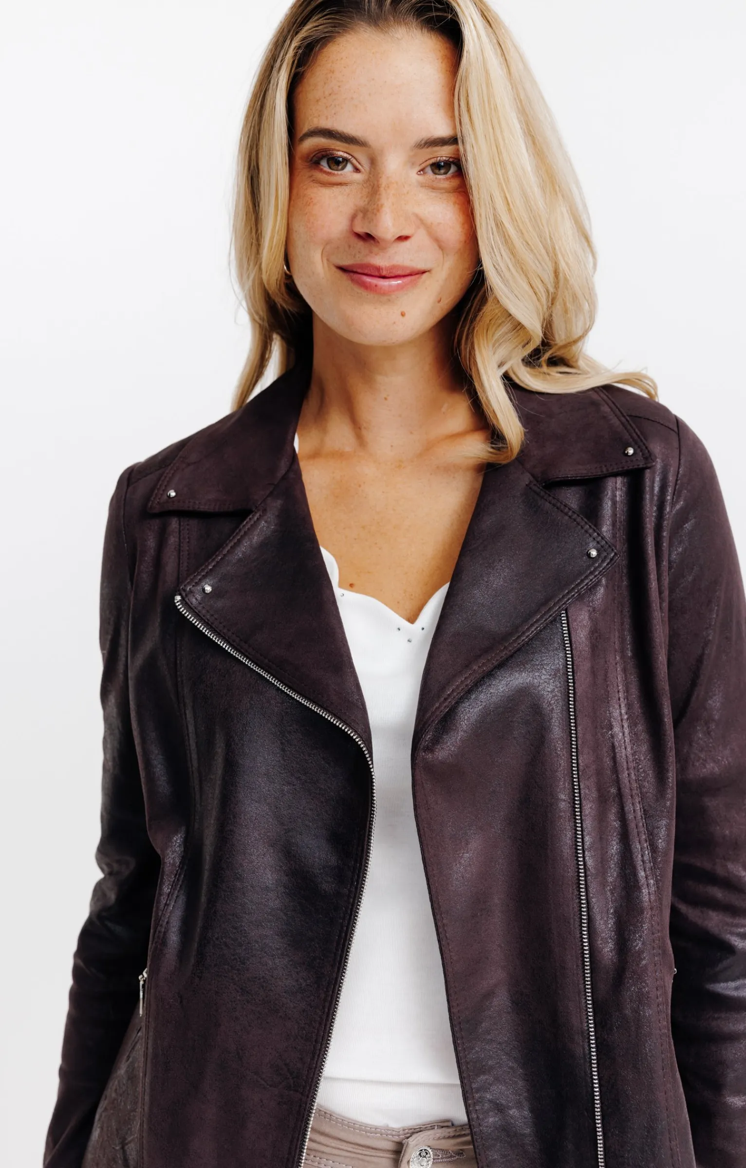 Vestes<Armand Thiery Blouson biker - Chocolat