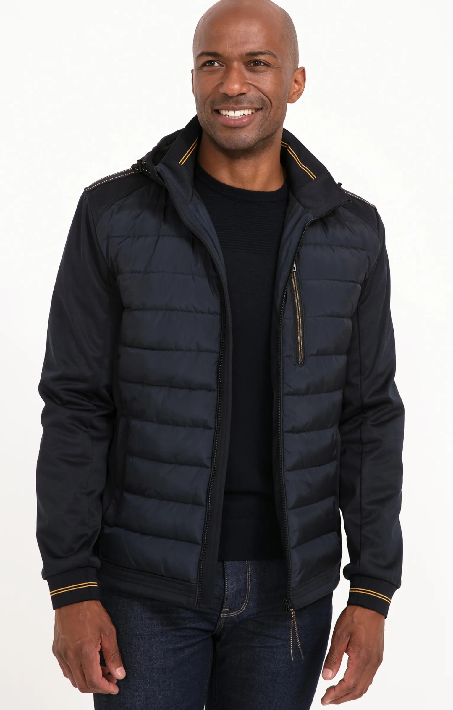 Parkas & Blousons<Armand Thiery Blouson DENIS HOOD - Marine