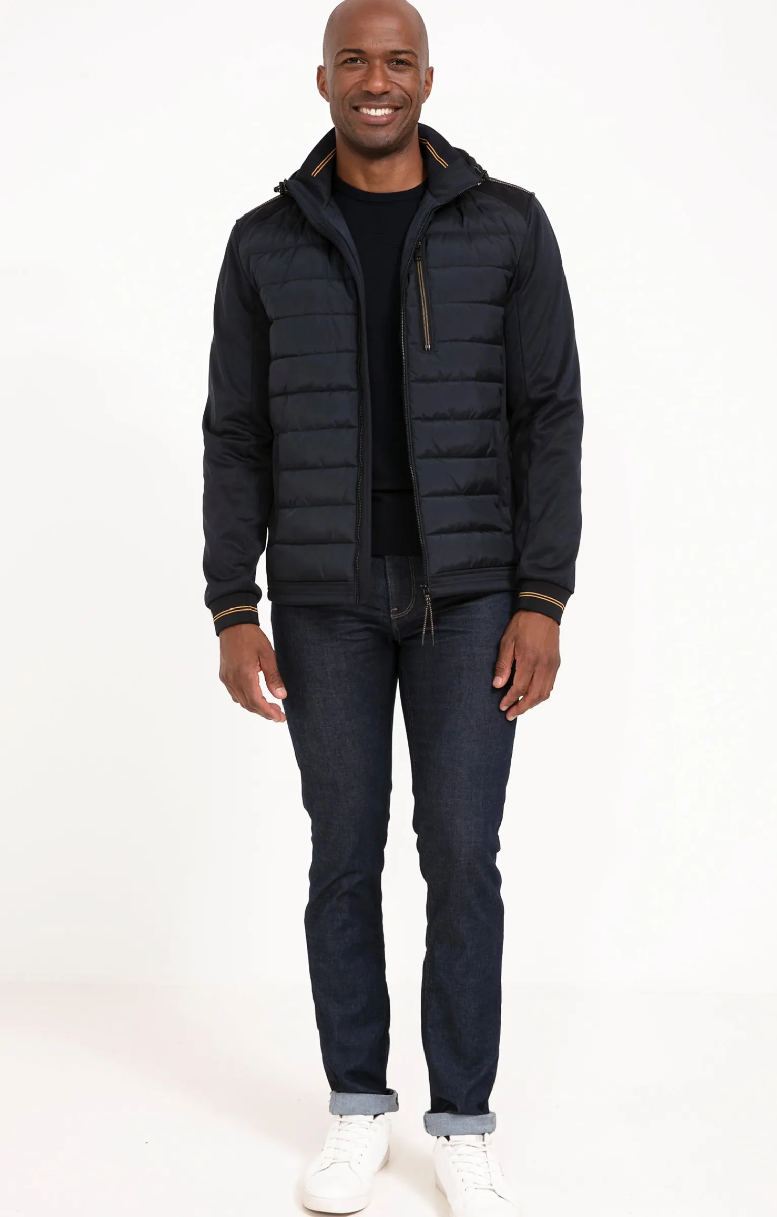 Parkas & Blousons<Armand Thiery Blouson DENIS HOOD - Marine