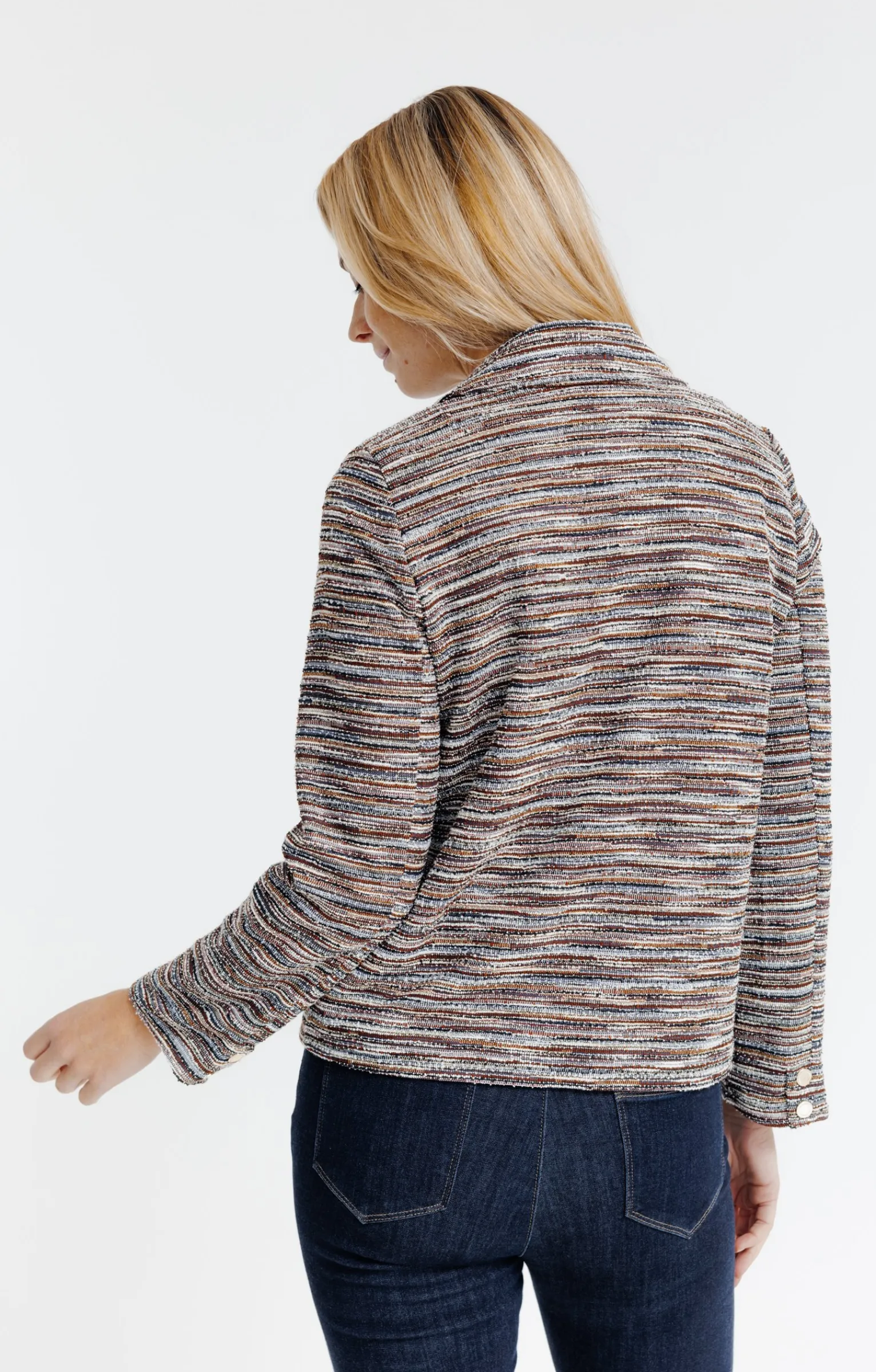 Vestes<Armand Thiery BLOUSON DOUBLE EN MAILLE - Brique