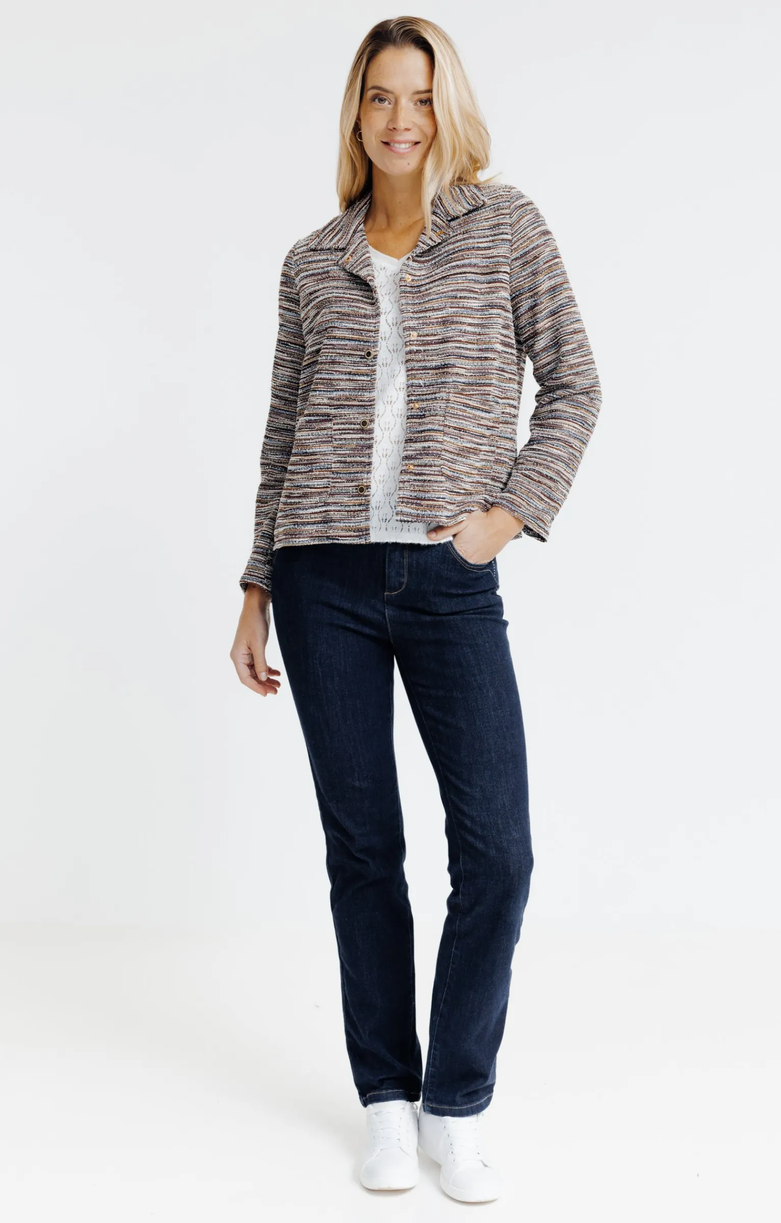 Vestes<Armand Thiery BLOUSON DOUBLE EN MAILLE - Brique