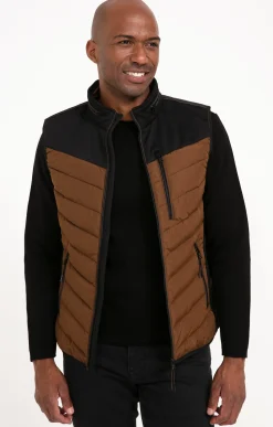 Parkas & Blousons<Armand Thiery Blouson sans manches DD DENIS - Camel