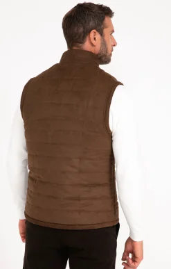 Parkas & Blousons<Armand Thiery Blouson sans manches DD SUEDE - Camel
