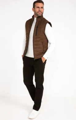 Parkas & Blousons<Armand Thiery Blouson sans manches DD SUEDE - Camel