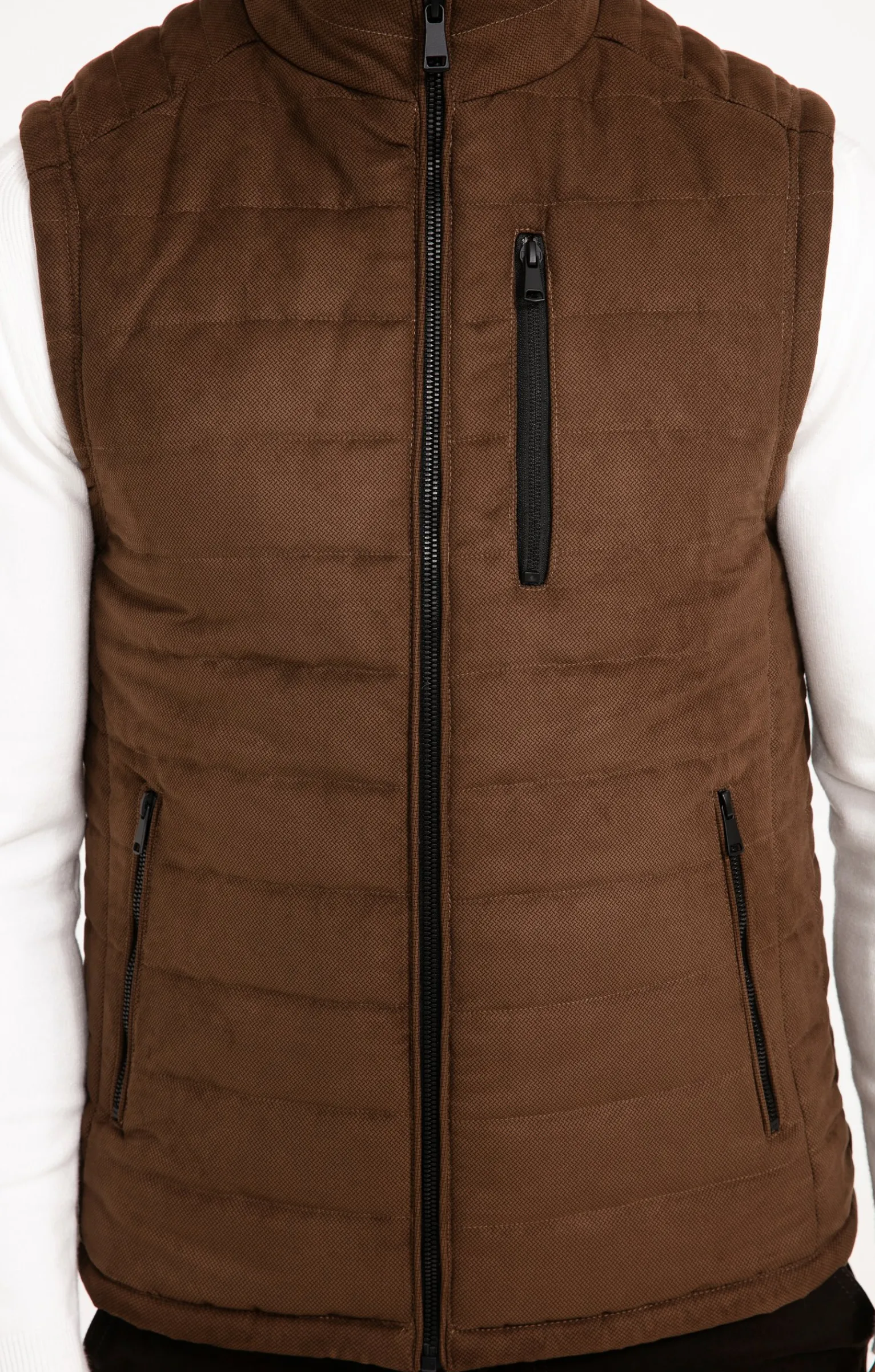 Parkas & Blousons<Armand Thiery Blouson sans manches DD SUEDE - Camel