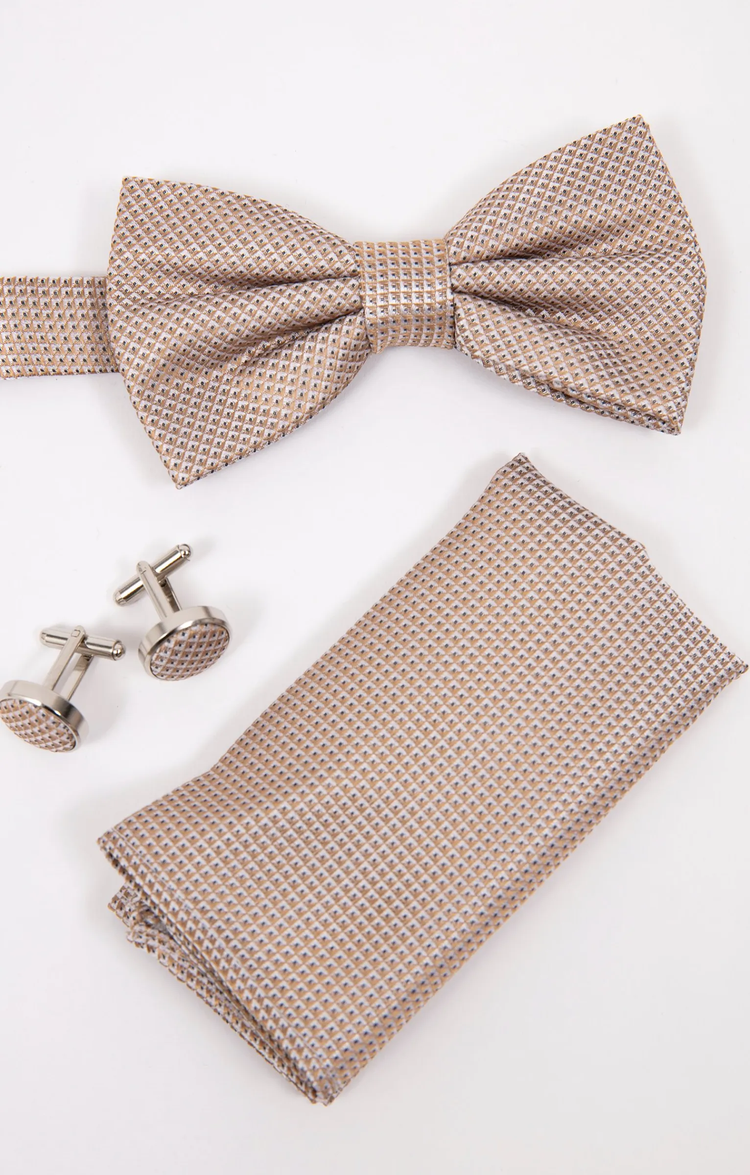 Cravates<Armand Thiery Box avec 1 noeud,1 pochette et 2 boutons - Beige