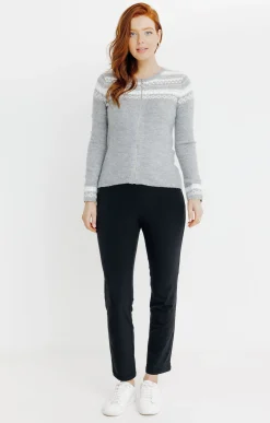 Pulls & Cardigans<Armand Thiery CARDIGAN AVEC JACQUARD - Grisclair