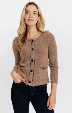 Pulls & Cardigans<Armand Thiery Cardigan boutonné - Camel