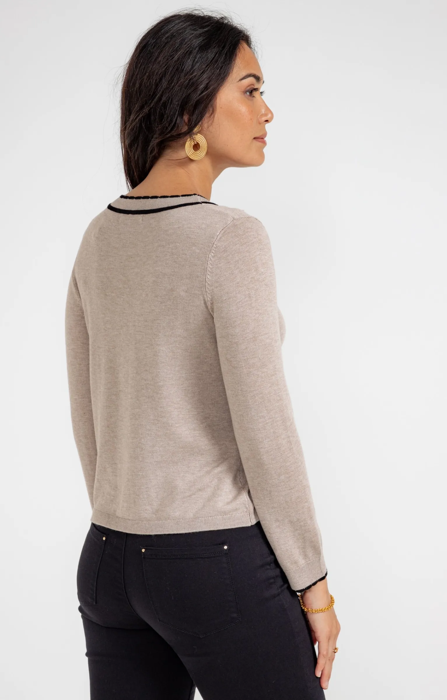 Pulls & Cardigans<Armand Thiery Cardigan boutonné - Taupe