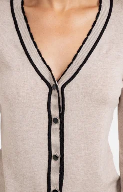 Pulls & Cardigans<Armand Thiery Cardigan boutonné - Taupe