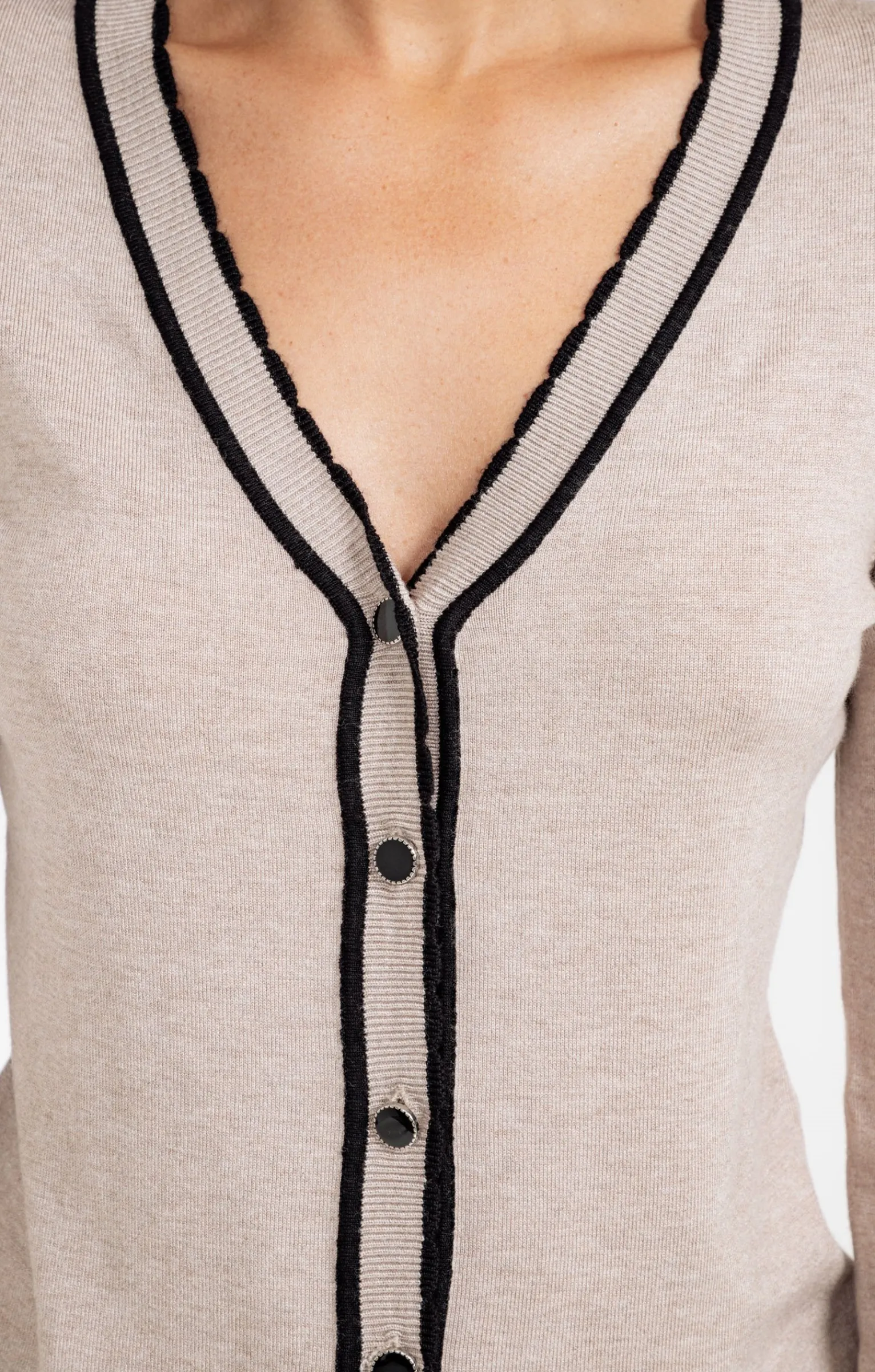 Pulls & Cardigans<Armand Thiery Cardigan boutonné - Taupe