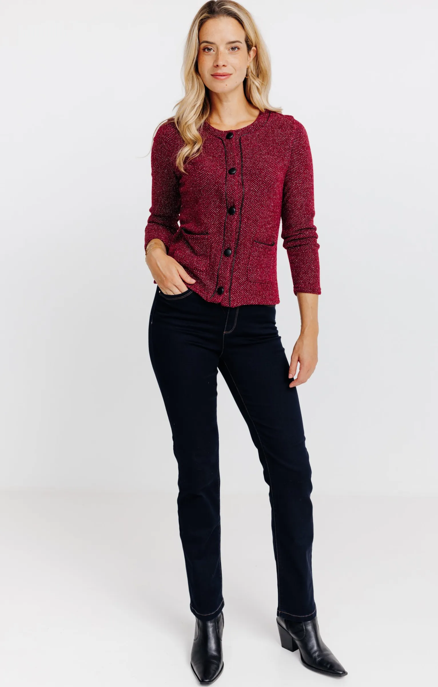Pulls & Cardigans<Armand Thiery Cardigan boutonné - Bordeaux