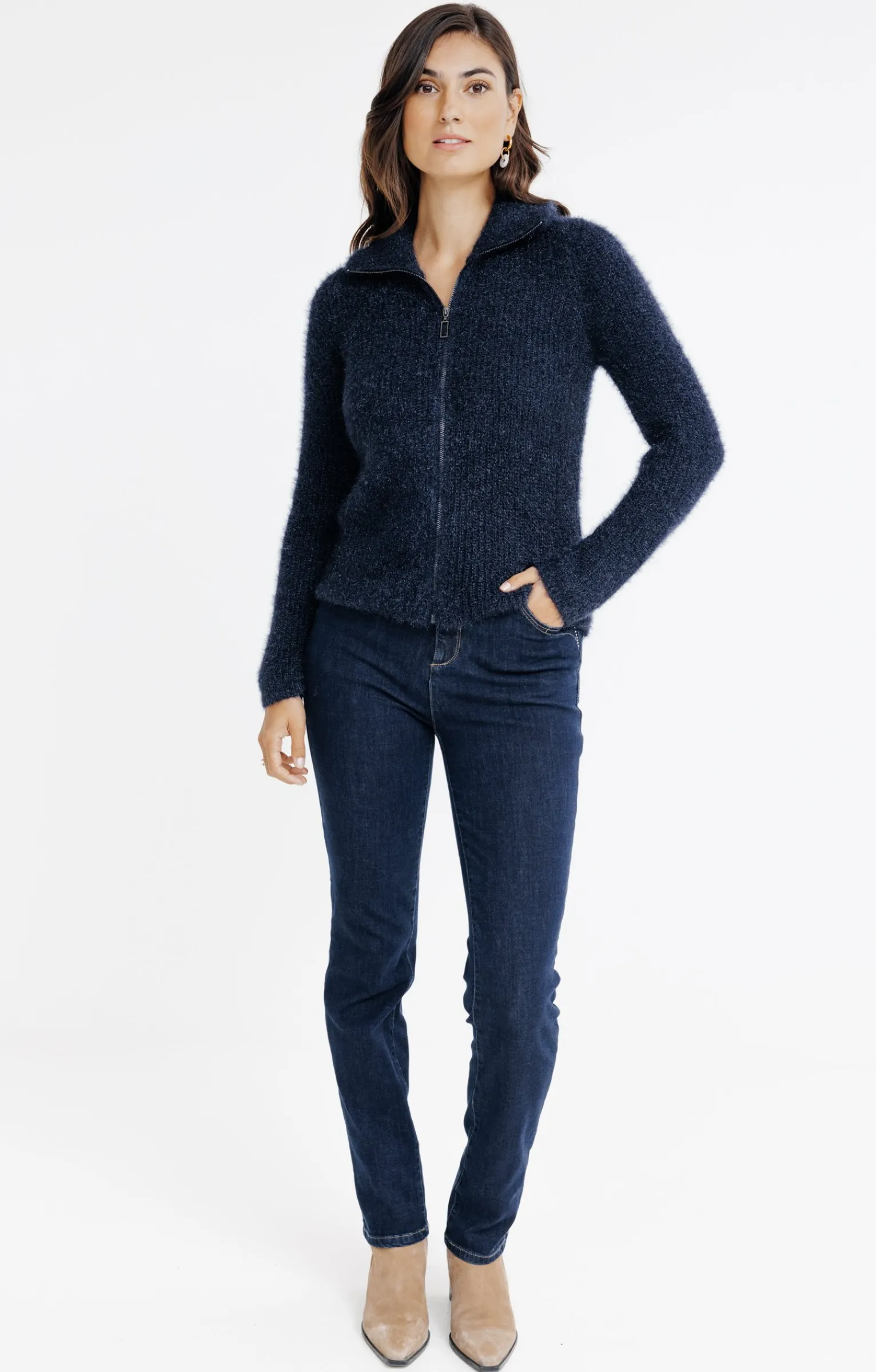 Pulls & Cardigans<Armand Thiery Cardigan col camionneur - Marine