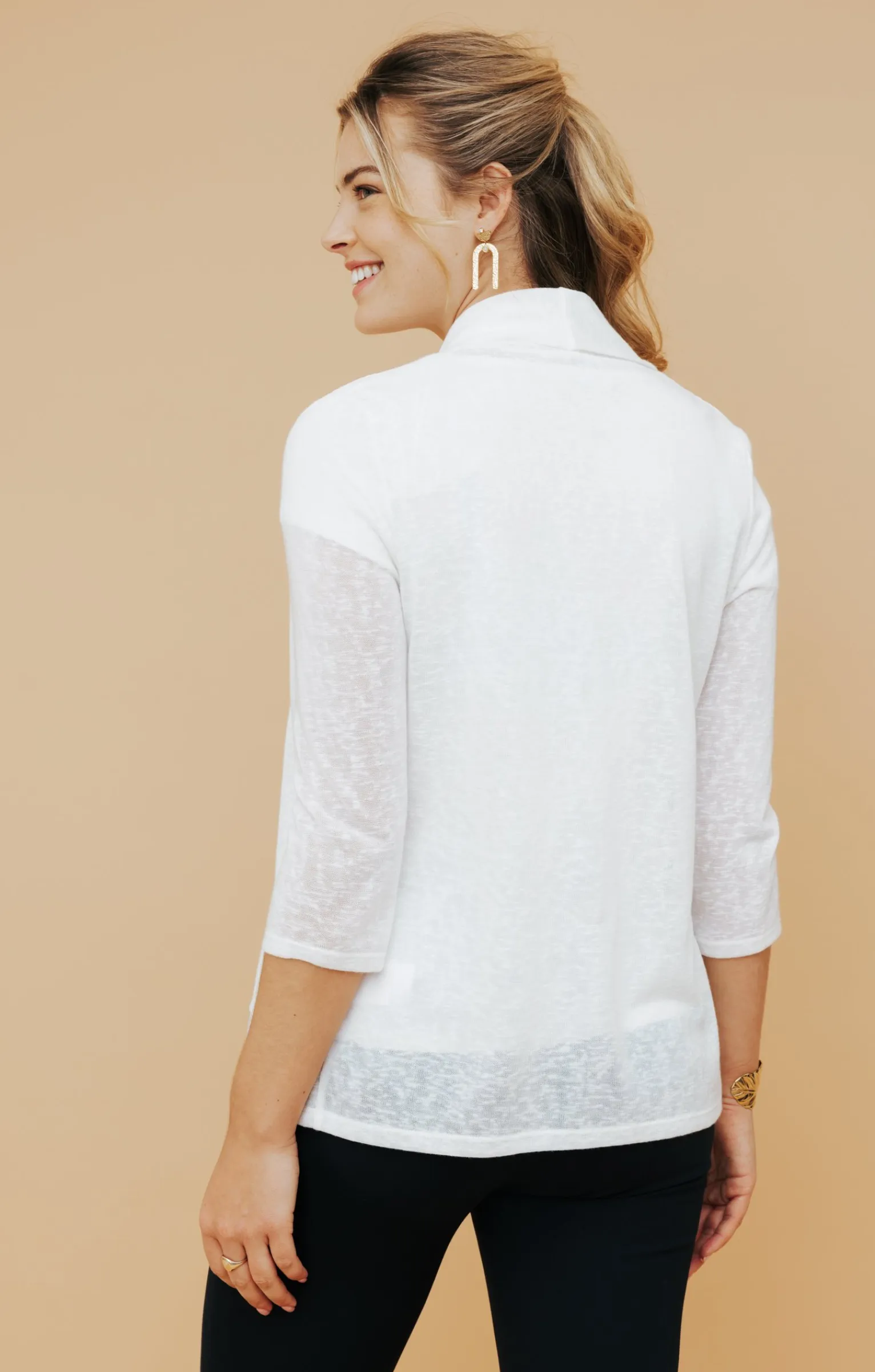 Pulls & Cardigans<Armand Thiery Cardigan col écharpe - Écru