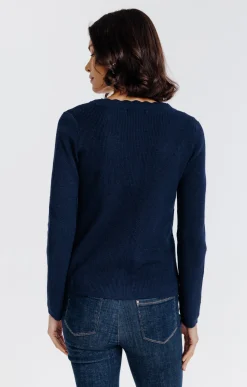 Pulls & Cardigans<Armand Thiery Cardigan col V - Marine