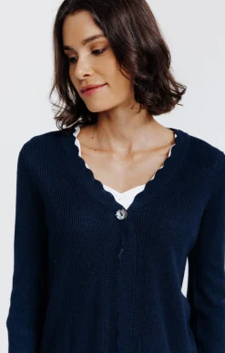 Pulls & Cardigans<Armand Thiery Cardigan col V - Marine