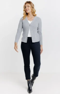 Pulls & Cardigans<Armand Thiery Cardigan col V - Grisclair