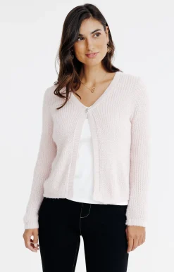 Pulls & Cardigans<Armand Thiery CARDIGAN COTE ANGLAISE - Rose