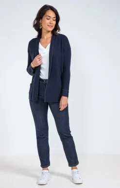 Pulls & Cardigans<Armand Thiery Cardigan côte anglaise - Marine