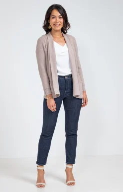 Pulls & Cardigans<Armand Thiery Cardigan côte anglaise - Taupe