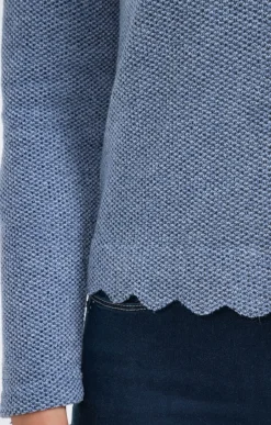 Pulls & Cardigans<Armand Thiery Cardigan festonné - Indigo