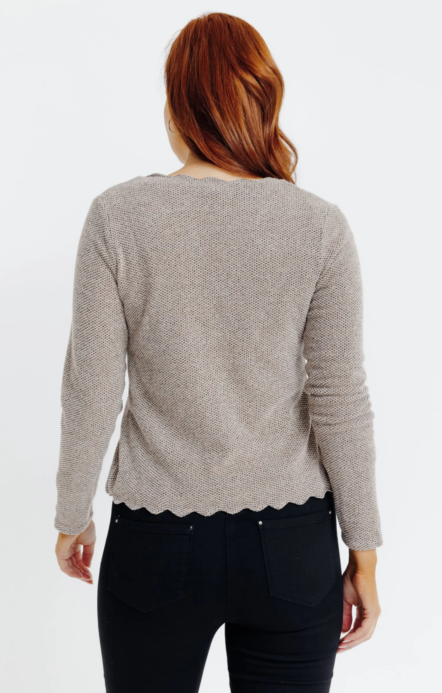 Pulls & Cardigans<Armand Thiery Cardigan festonné - Grège