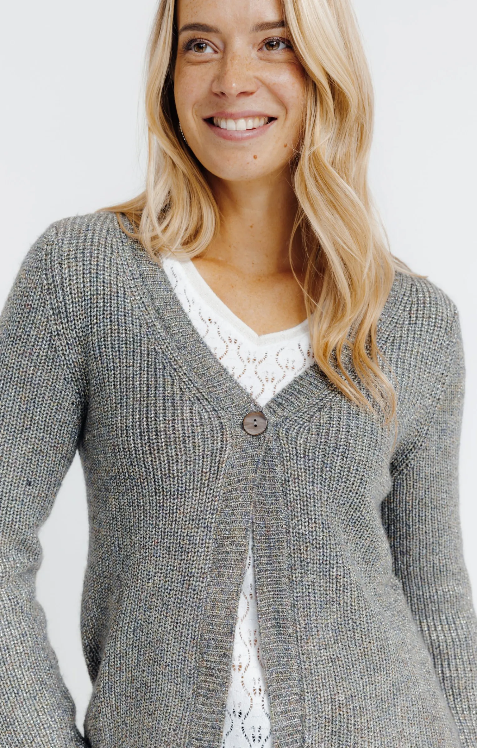 Pulls & Cardigans<Armand Thiery Cardigan maille anglaise - Kakiclair
