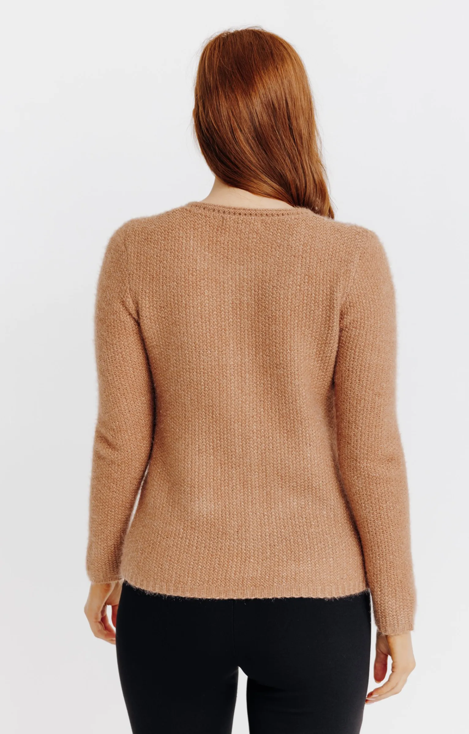 Pulls & Cardigans<Armand Thiery Cardigan maille fluffy - Camel