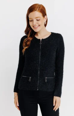 Pulls & Cardigans<Armand Thiery Cardigan maille fluffy - Noir
