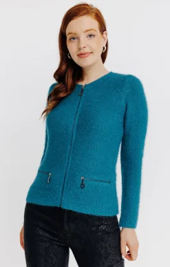 Pulls & Cardigans<Armand Thiery Cardigan maille fluffy - Canard