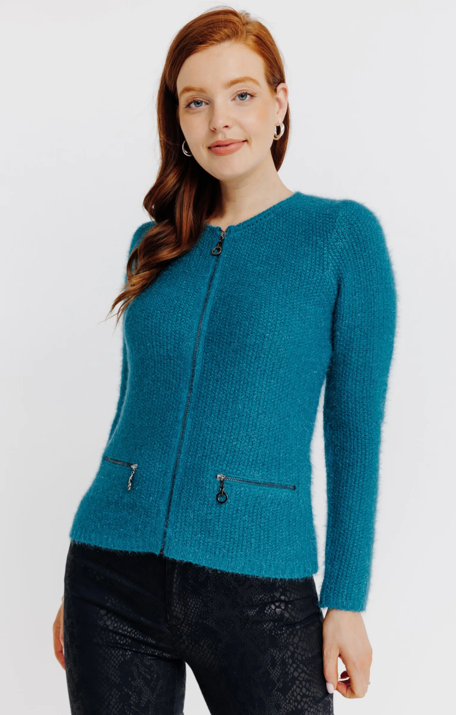 Pulls & Cardigans<Armand Thiery Cardigan maille fluffy - Canard