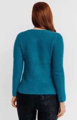 Pulls & Cardigans<Armand Thiery Cardigan maille fluffy - Canard