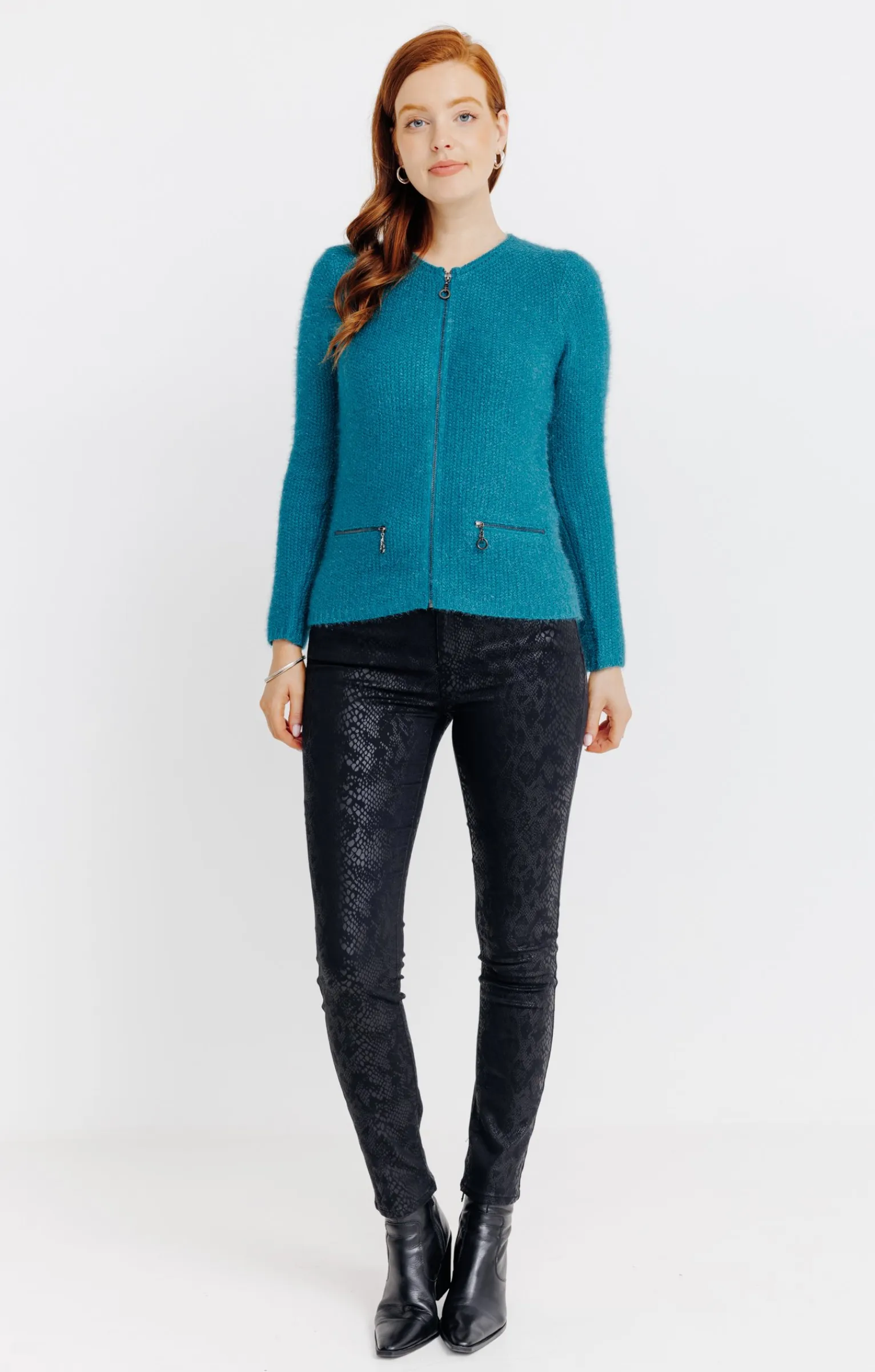 Pulls & Cardigans<Armand Thiery Cardigan maille fluffy - Canard
