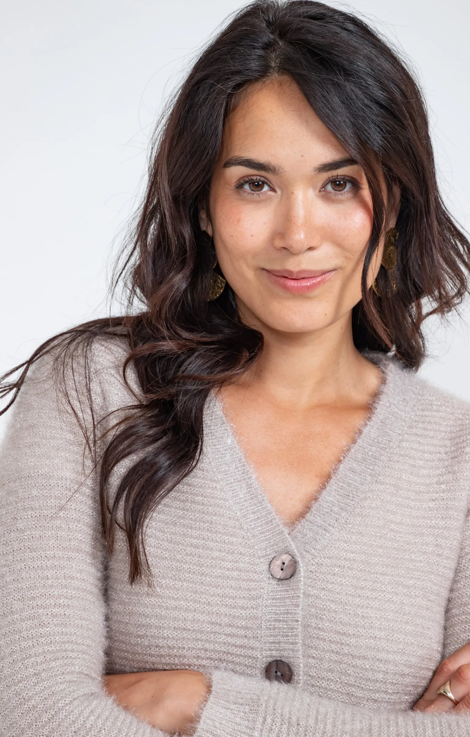 Pulls & Cardigans<Armand Thiery Cardigan maille fluffy - Beige