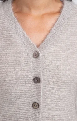 Pulls & Cardigans<Armand Thiery Cardigan maille fluffy - Beige