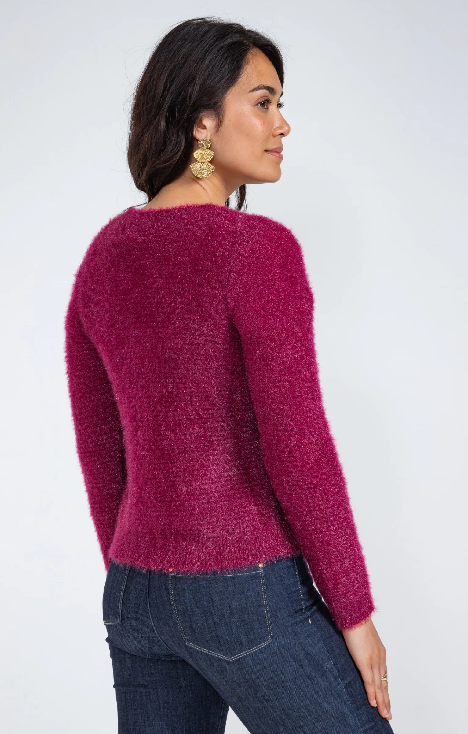 Pulls & Cardigans<Armand Thiery Cardigan maille fluffy - Liedevin