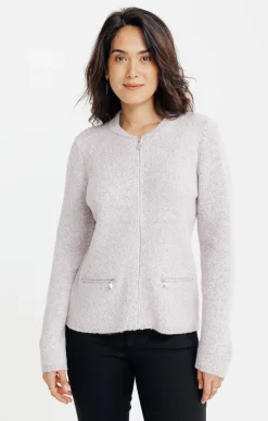 Pulls & Cardigans<Armand Thiery CARDIGAN MATIERE FANTAISIE - Rose