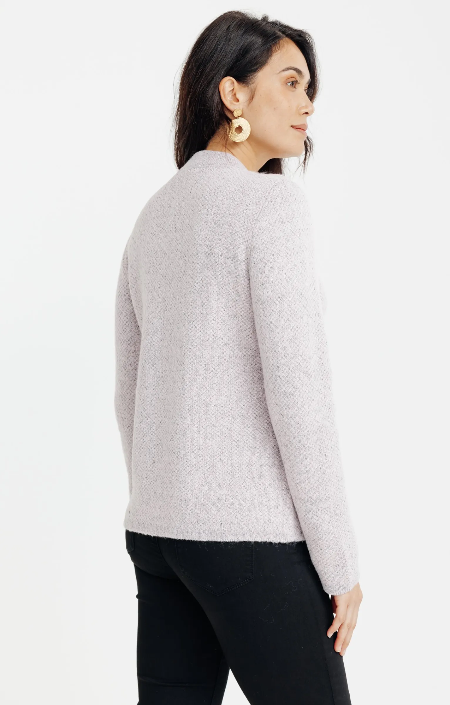 Pulls & Cardigans<Armand Thiery CARDIGAN MATIERE FANTAISIE - Rose