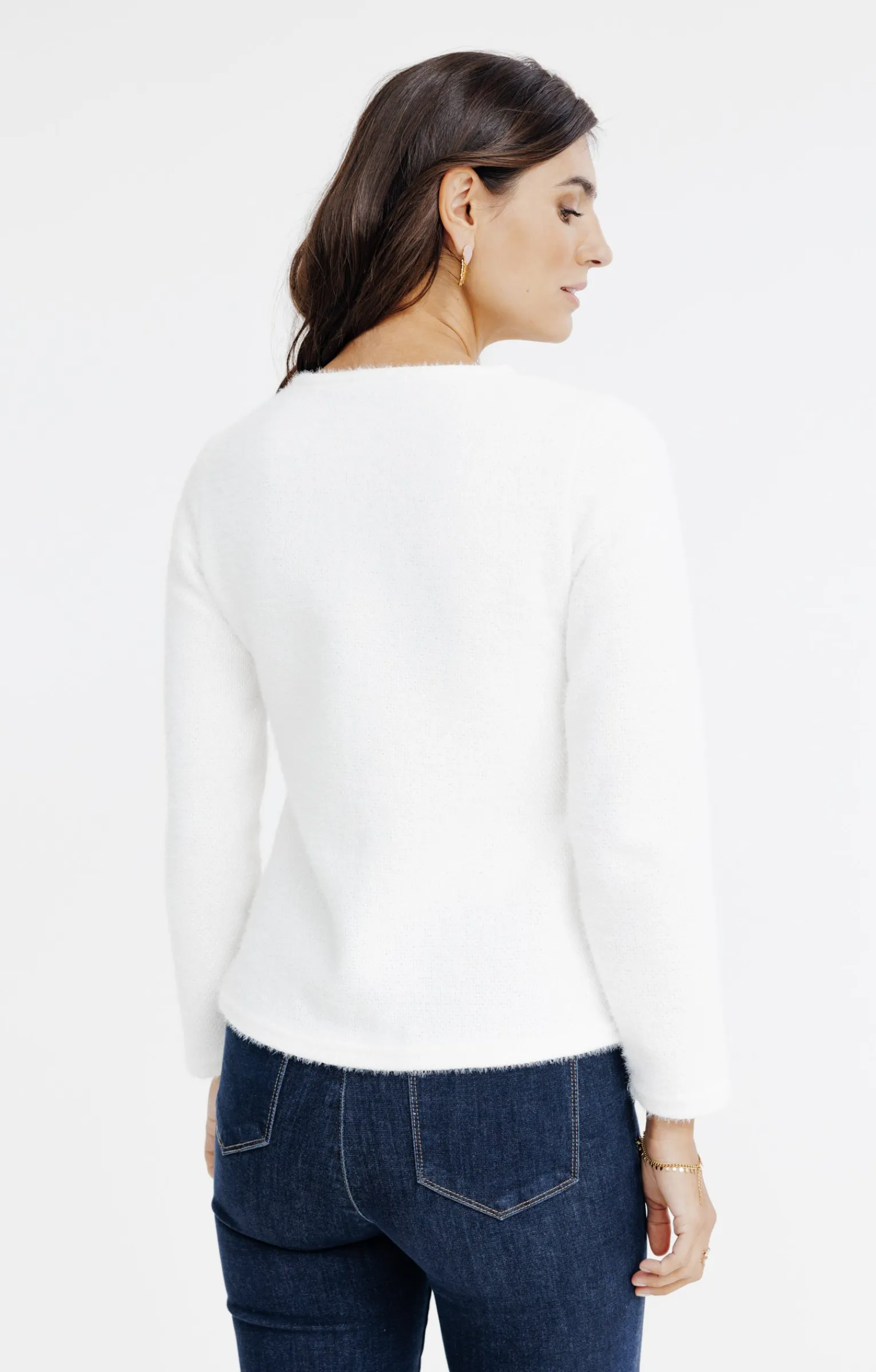Pulls & Cardigans<Armand Thiery Cardigan matière fantaisie - Écru