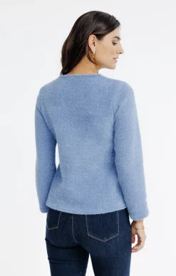Pulls & Cardigans<Armand Thiery Cardigan matière fantaisie - Indigo