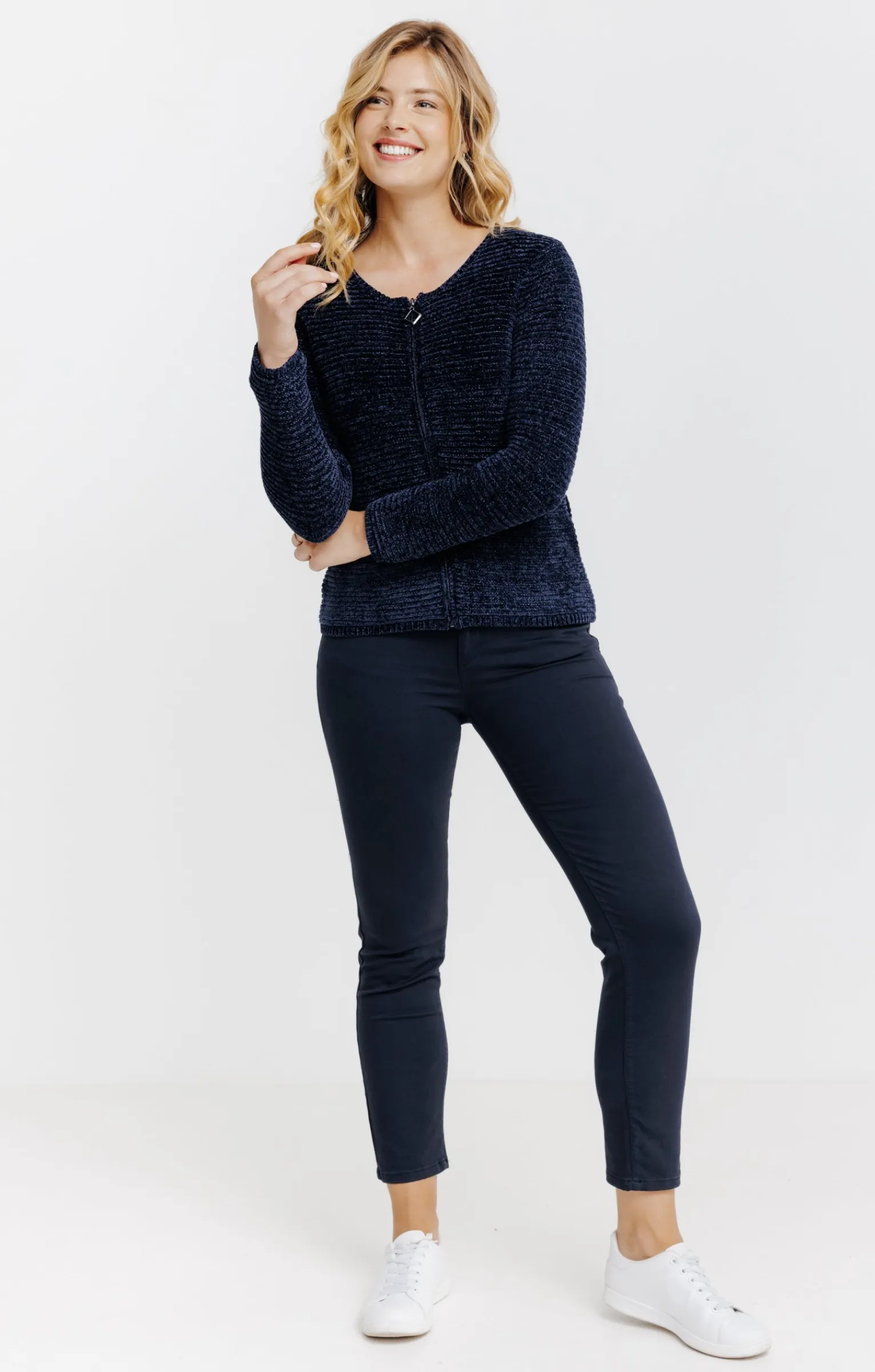 Pulls & Cardigans<Armand Thiery Cardigan zippé - Marine