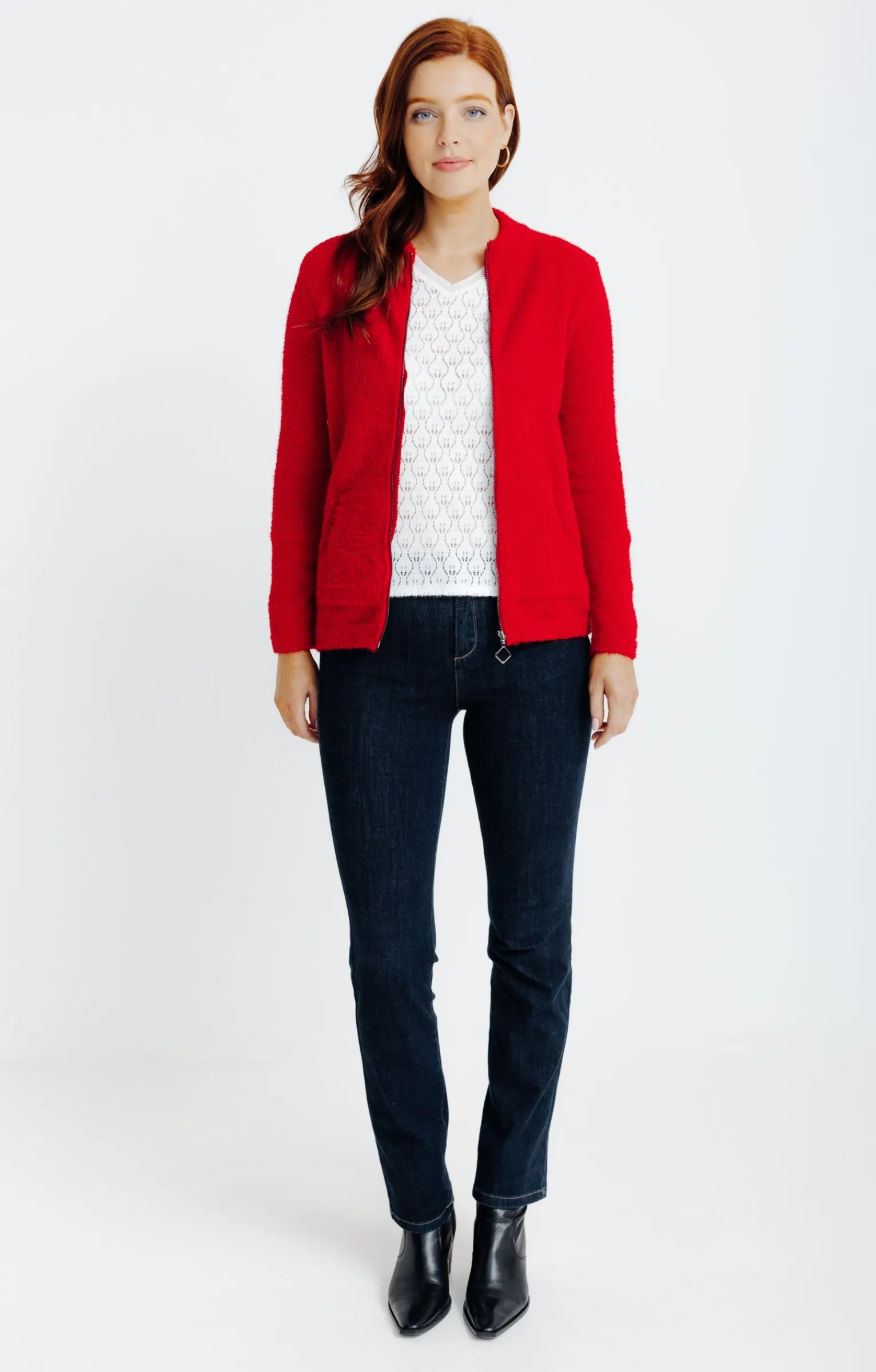 Pulls & Cardigans<Armand Thiery Cardigan zippé - Rouge