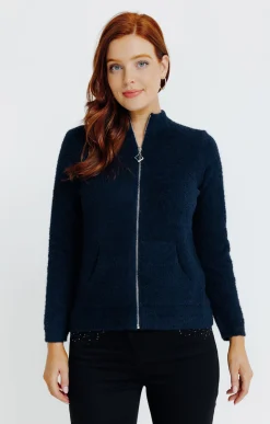 Pulls & Cardigans<Armand Thiery Cardigan zippé - Marine