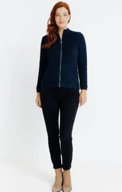 Pulls & Cardigans<Armand Thiery Cardigan zippé - Marine