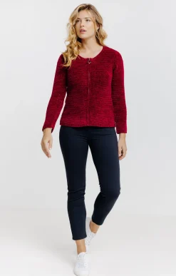 Pulls & Cardigans<Armand Thiery Cardigan zippé - Bordeaux