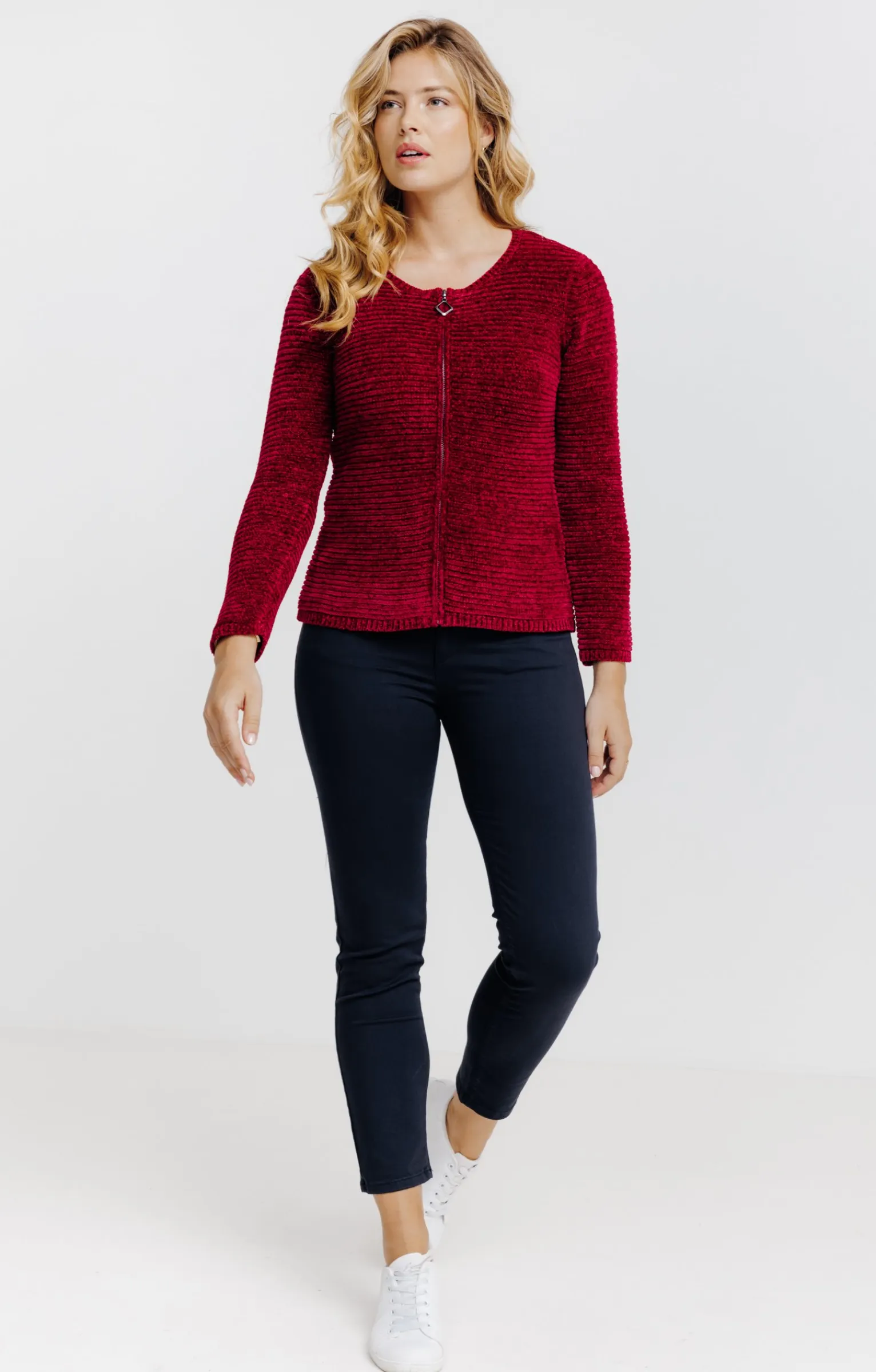 Pulls & Cardigans<Armand Thiery Cardigan zippé - Bordeaux