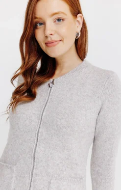 Pulls & Cardigans<Armand Thiery Cardigan zippé - Taupe