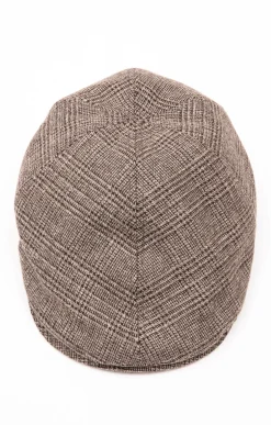 Accessoires<Armand Thiery CASQUETTE PLATE CARREAUX - Beige