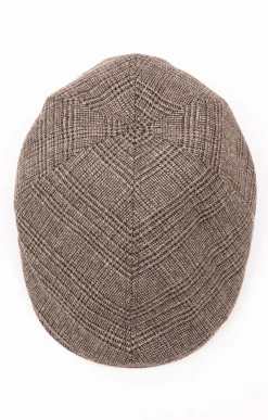 Accessoires<Armand Thiery CASQUETTE PLATE CARREAUX - Beige