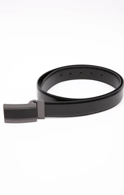 Accessoires<Armand Thiery Ceinture à plaque - Noir